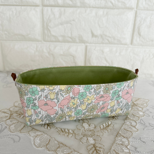 ミニ布バスケット メガネ置き メガネ立て アクセサリー入れ 小物入れ