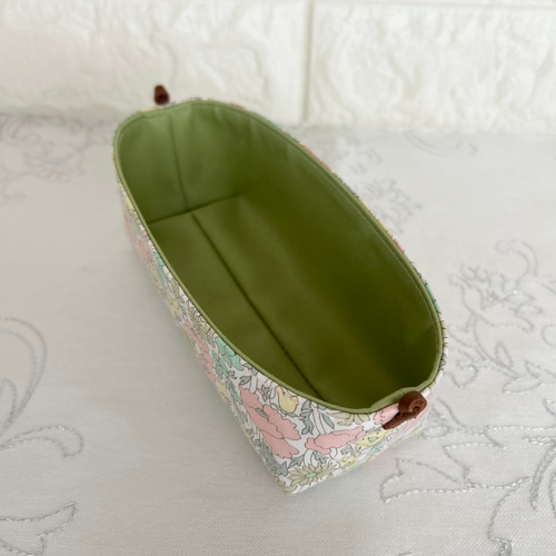 ミニ布バスケット メガネ置き メガネ立て アクセサリー入れ 小物入れ