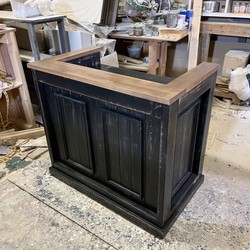 キャスター付き　アンティーク調　レジカウンター　受付カウンター 11枚目の画像