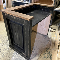 キャスター付き　アンティーク調　レジカウンター　受付カウンター 8枚目の画像