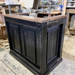 キャスター付き　アンティーク調　レジカウンター　受付カウンター 9枚目の画像