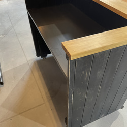 キャスター付き　アンティーク調　レジカウンター　受付カウンター 3枚目の画像