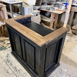 キャスター付き　アンティーク調　レジカウンター　受付カウンター 6枚目の画像