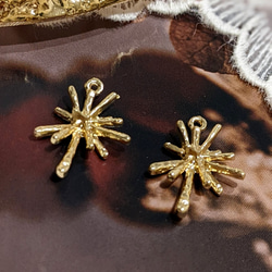 メタルチャーム 雪の結晶 6個 雪 パーツ チャーム スノーフレーク 5枚目の画像