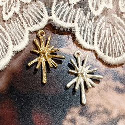 メタルチャーム 雪の結晶 6個 雪 パーツ チャーム スノーフレーク 7枚目の画像