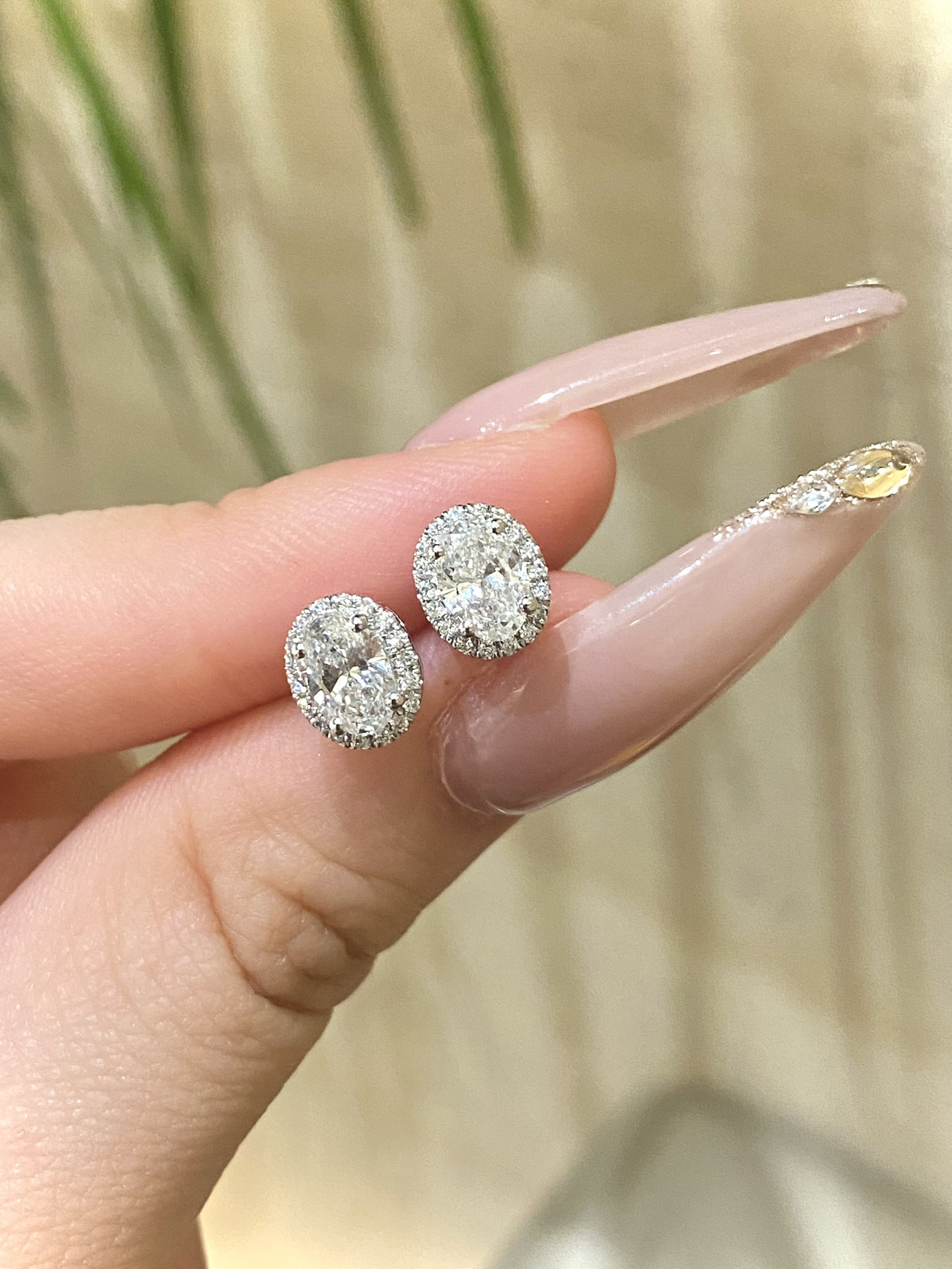 ラボグロウンダイヤモンドピアスPt950 0202