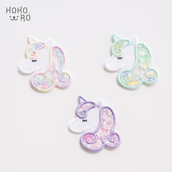 スワンワッペン ☆リバティ生地使用 アイロンワッペン ワッペン