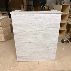 大理石調　メラミンカウンター　レジカウンター　受付カウンター 2枚目の画像