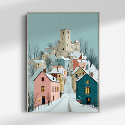 ポストカード ヨーロッパ風景画￥250（他の絵と4枚セット売り1.000円