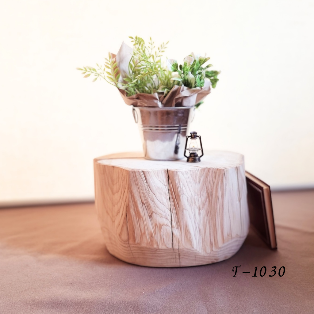 【セール品】ナチュラルウッドのサイドテーブル 木の温もりとひのきの香り 椅子・花台 6,000円