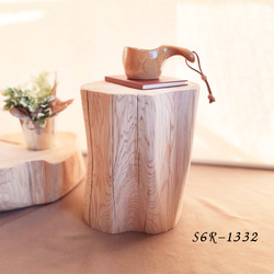 天然アロマ 東濃ひのき テーブル 無垢無塗装 オーガニック 特大 サイド