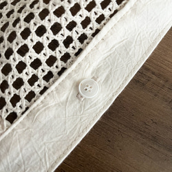 12mm1.2cm 白い枠の繊細なボタン【2個セット】商用利用可 樹脂 ボタン シンプル おしゃれ  ボタン008 9枚目の画像