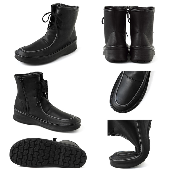 手仕事のぬくもり♪上品レトロブーツ (WANAB) 靴 日本製 【納期5日以内発送】 13枚目の画像