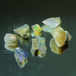 50917-2 北海道産出 (@_@) ☆彡 ☆天然☆ 蛍光オパール原石 天然石 GEO