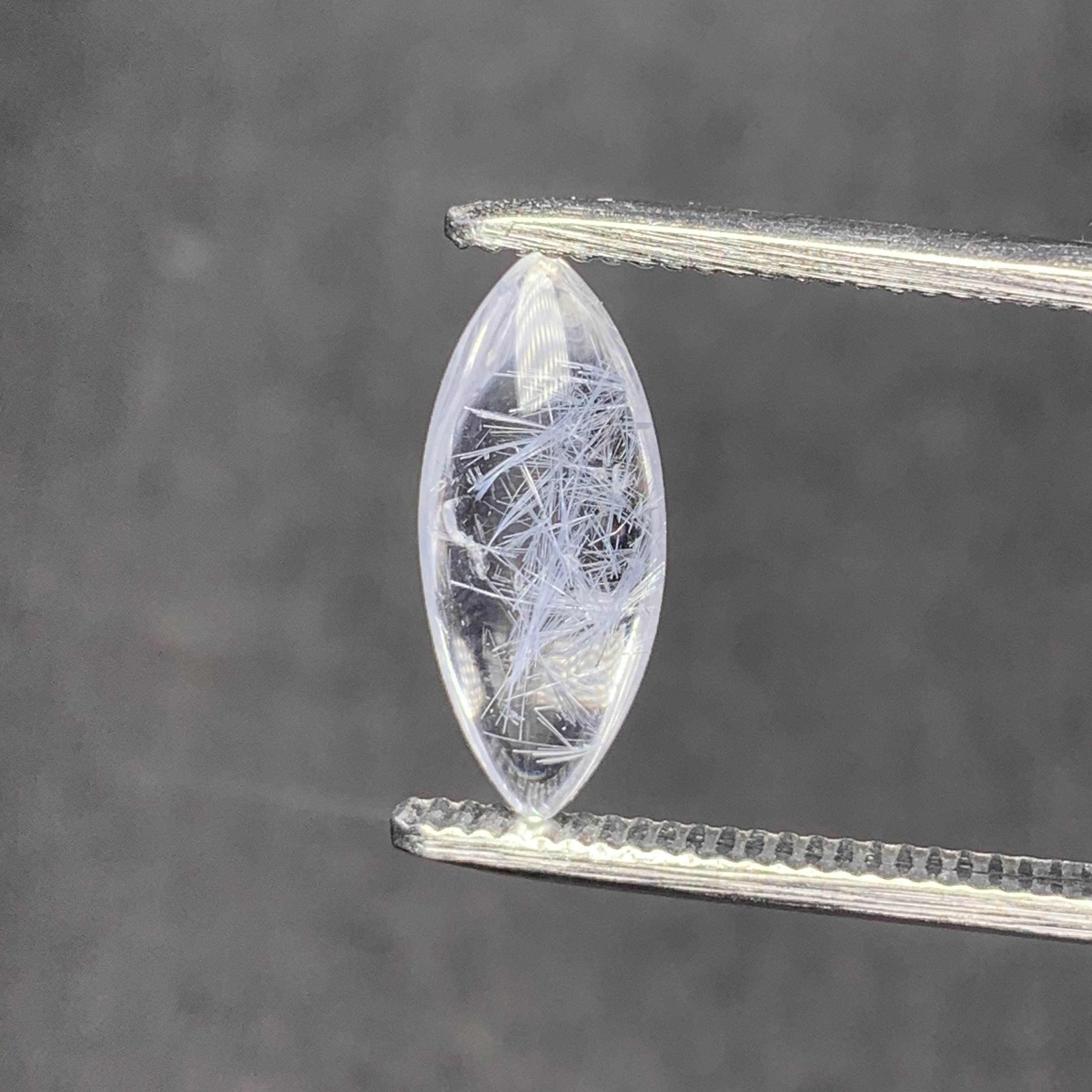 1  グラム デュモルチエライトインクォーツ ルース／天然水晶の中の青い世界／一点もの 希少天然石