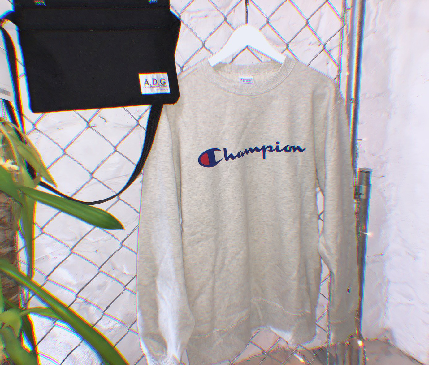 "Champion” BIG LOGO CREW NECK SWEAT PO　スウェット カジュアル ストリート