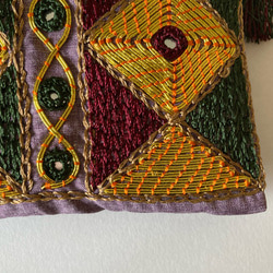 アフガニスタン女性が作った刺繍ポーチ ＜手作り＆フェアトレード＞ by Anisa〈国内配送無料〉 6枚目の画像
