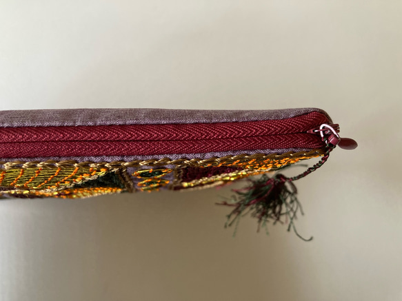 アフガニスタン女性が作った刺繍ポーチ ＜手作り＆フェアトレード＞ by Anisa〈国内配送無料〉 11枚目の画像