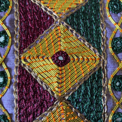 アフガニスタン女性が作った刺繍ポーチ ＜手作り＆フェアトレード＞ by Anisa〈国内配送無料〉 10枚目の画像