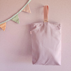 【三件套裝】拼布包 ● 書包 ● 鞋盒 ● 雙肩包 紫色【尺寸可調】 第9張的照片