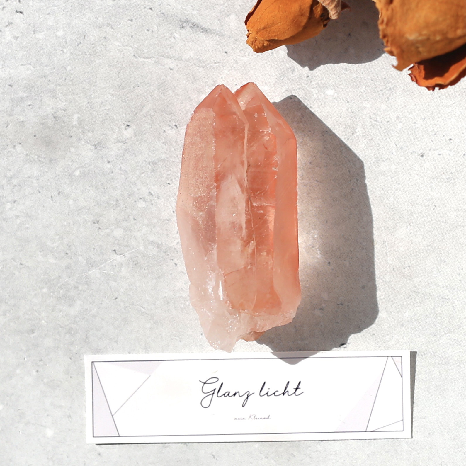 ソウルメイトツイン ディープピンクレムリアンシード 天然石 水晶 鉱物 一点物 クォーツ ツインレイ