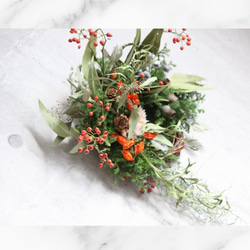 森の実りのリース 〜キャンドルと過ごす冬時間〜クリスマスアイテム 2枚目の画像