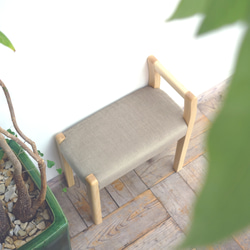 キッチンスツール マタ美 SH670 (ナチュラル×キャメル) 椅子（チェアー