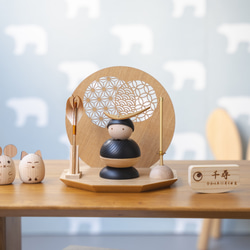 ことの木製鎧（伊達政宗）（0525） 衝立N えにし｜コンパクトな木製の