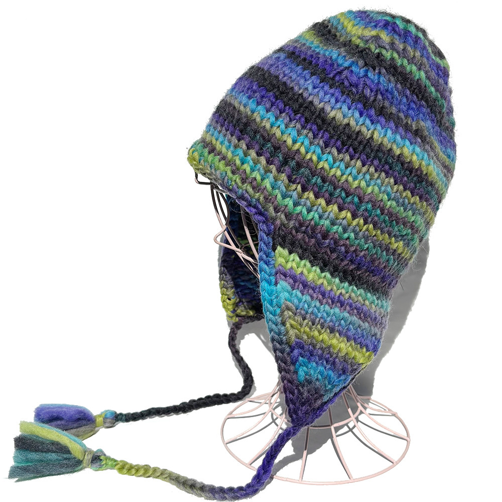 【ニットビーニー】イヤーフラップ チャンキービーニー