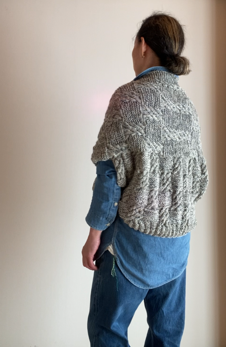 ニットベスト / ニットボレロ　手編み