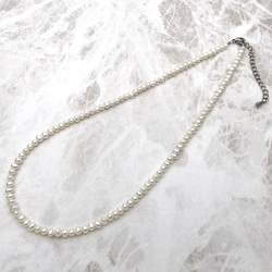 高品質 本真珠パールネックレス 極小粒 3mm 4mm 入園卒園入学卒業結婚 ビジネス 35cm 38cm tp0032 2枚目の画像