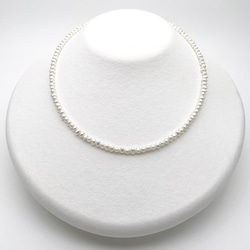 高品質 本真珠パールネックレス 極小粒 3mm 4mm 入園卒園入学卒業結婚 ビジネス 35cm 38cm tp0032 3枚目の画像