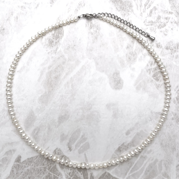 高品質 本真珠パールネックレス 極小粒 3mm 4mm 入園卒園入学卒業結婚 ビジネス 35cm 38cm tp0032 4枚目の画像