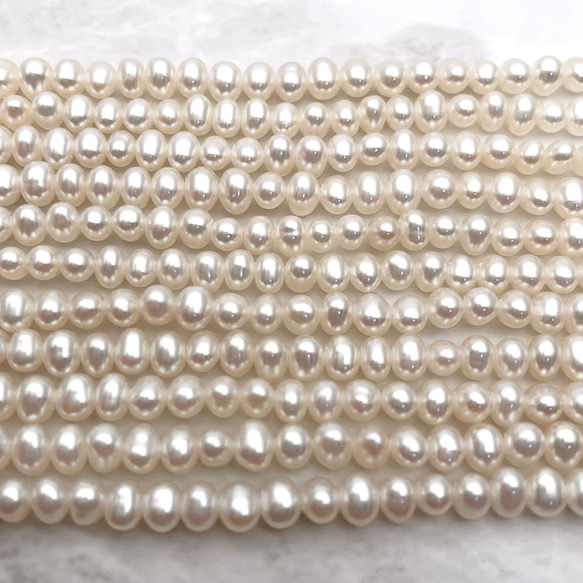 高品質 本真珠パールネックレス 極小粒 3mm 4mm 入園卒園入学卒業結婚 ビジネス 35cm 38cm tp0032 5枚目の画像