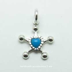 ウォッチアクセサリー ターコイズ スタッズスター ベルト遊環 シルバー