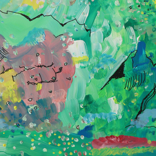 風の庭【原画】現代アート アクリル画 絵画 壁掛け 抽象画 絵画