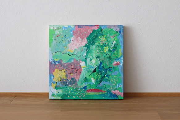 風の庭【原画】現代アート アクリル画 絵画 壁掛け 抽象画 絵画