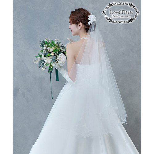 ヘッドドレス【ホワイトローズ】H-209|花嫁 結婚式 ウエディング