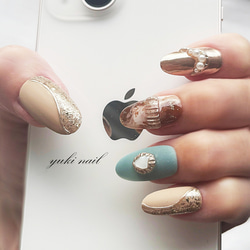 フラワーネイル4 ネイルチップ（つけ爪） yuki-nail 通販 4990390