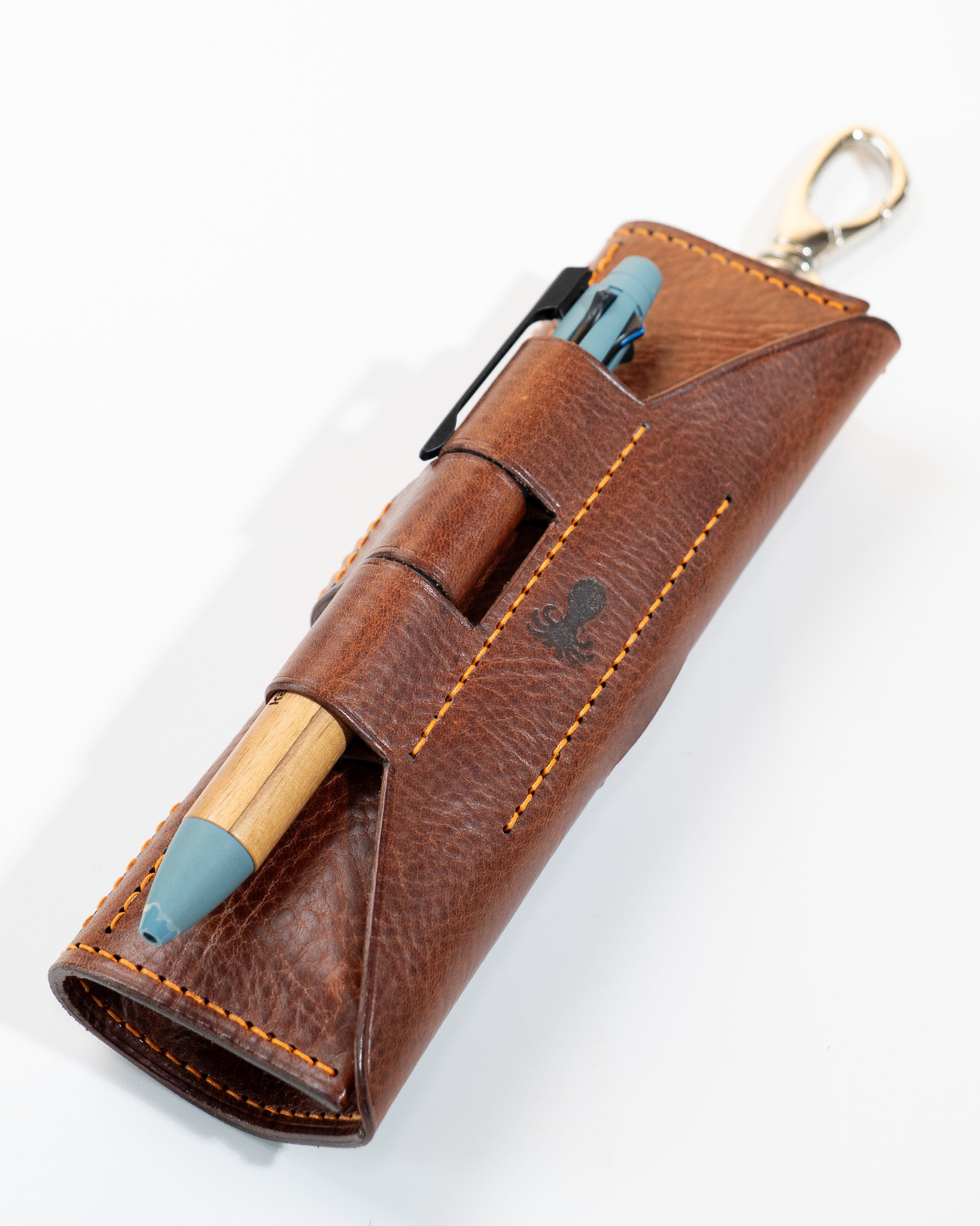 イタリアンレザー・手縫いロールペンケース／Slim Roll PEN Case