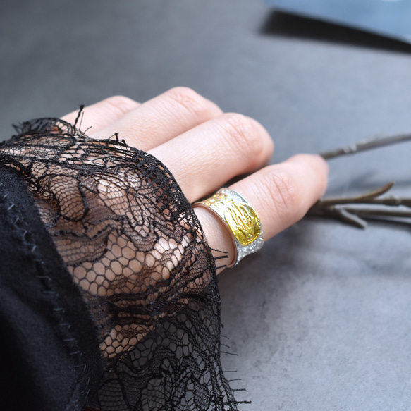 冬の新作【数量限定・フリーサイズ】マリアメダイ　祈りのリング　SV925(指輪・シルバー） 8枚目の画像