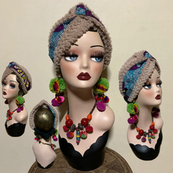 専用ページです インド綿 キャンディスカーフターバンキャップ ヘア