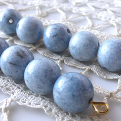 憂いブルー　チェコビーズCzech Glass Beads10個 2枚目の画像