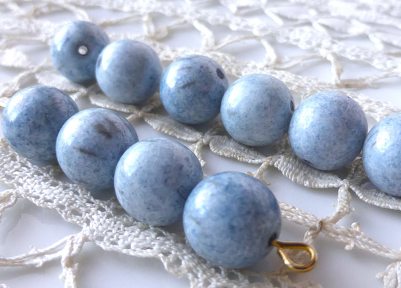 憂いブルー　チェコビーズCzech Glass Beads10個 2枚目の画像