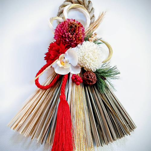 お正月2026】☆新作☆水引き幸せマムお正月しめ縄飾り しめ縄