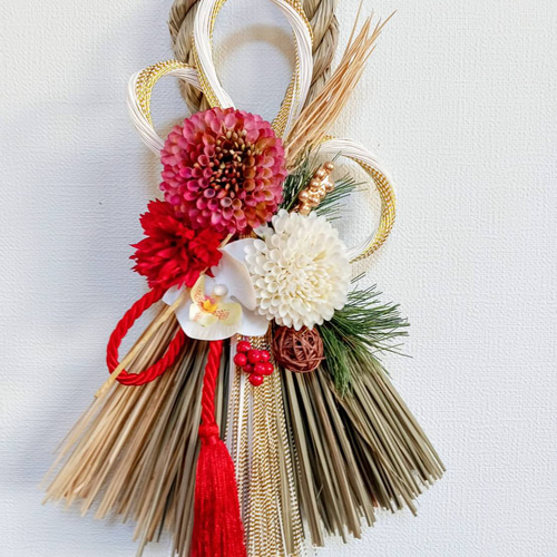 お正月2026】☆新作☆水引き幸せマムお正月しめ縄飾り しめ縄