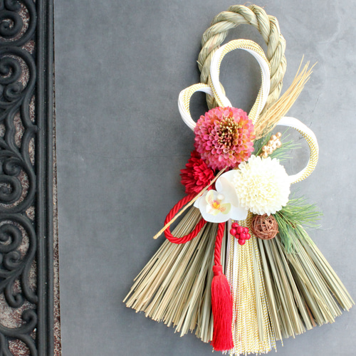 お正月2026】☆新作☆水引き幸せマムお正月しめ縄飾り しめ縄