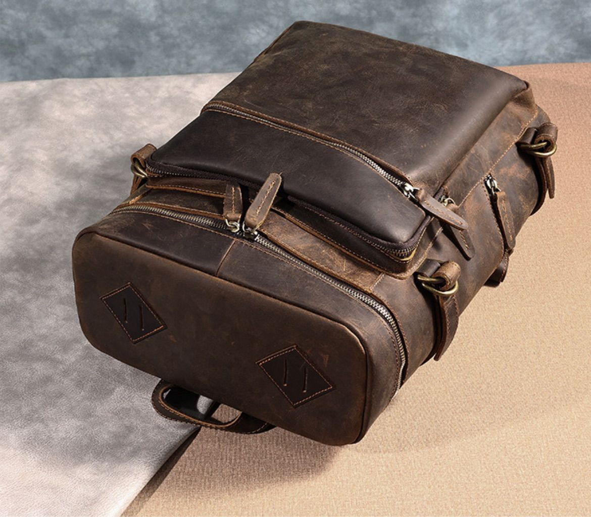 バッグ バックパック リュックサック メンズ レディース レザー 牛革 皮 リュック ボックス型 大容量 2way