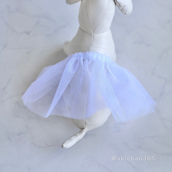 ふんわりパニエ（ペット用）【ペチコート、犬服、猫服、誕生日、記念日、クリスマス、冬】 3枚目の画像