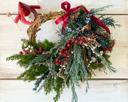 プリザーブドフラワーリース♡ベリーベリーなリース プリザーブドフラワーリース♡ベリーベリーなリース